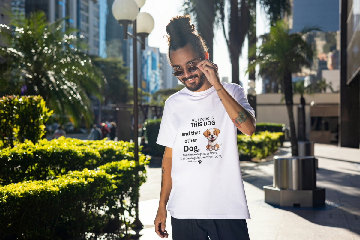 Dog Lover t-shirt with a heartwarming dog graphic