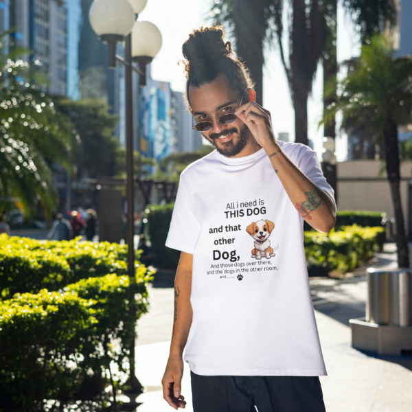 Dog Lover t-shirt with a heartwarming dog graphic