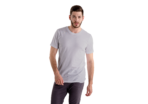 Attire Dot Solid Navy Blue and grey melange Round Neck Cotton T-Shirt – Comfortable and Timeless Casual Style