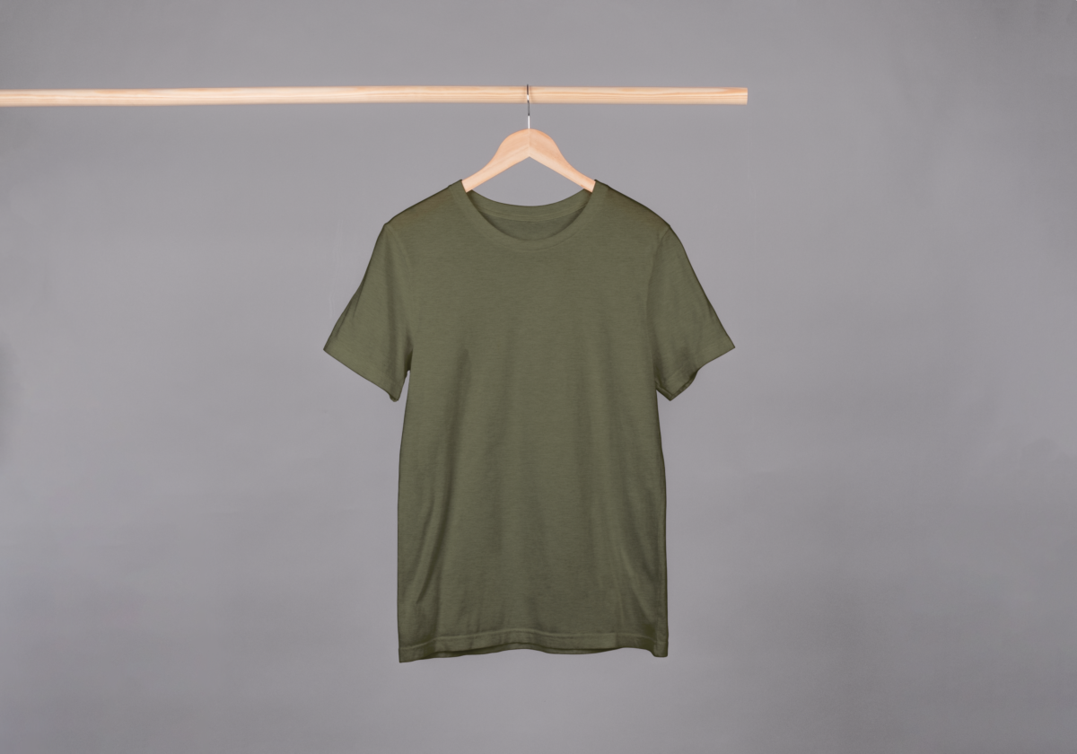 solid round neck cotton t-shirt with a classic fit, perfect for a casual yet stylish look.