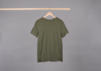 solid round neck cotton t-shirt with a classic fit, perfect for a casual yet stylish look.